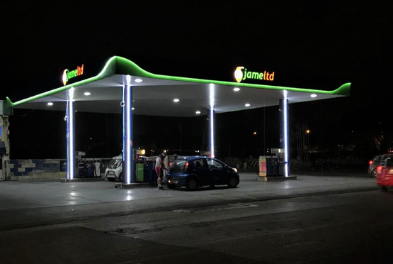 petrol station